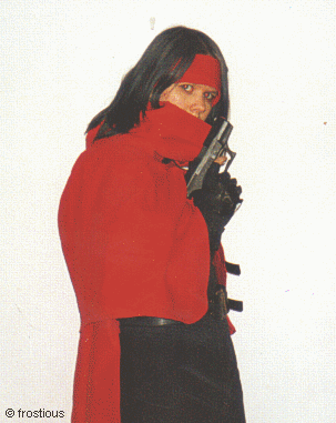 Vincent konsolipelistä Final Fantasy VII, cosplayer Frostious
