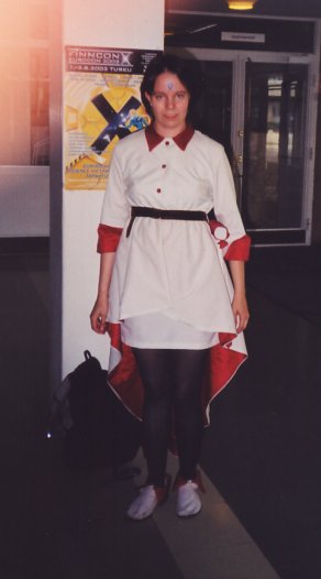 Skuld animesarjasta Aa! Megami-sama, cosplayer Kaze no Yousei